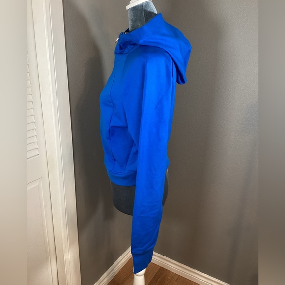 NWT CRZ YOGA Fleece Zip Cropped Hoodie Size L - Picture 8 of 12